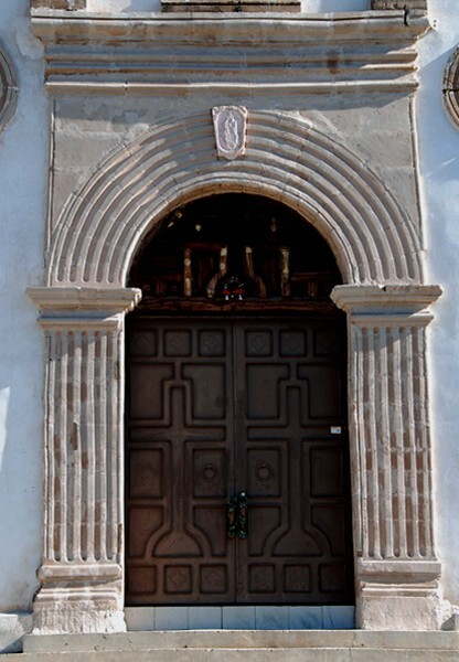 San Ignacio, façade, main portal - Onavas, Sonora