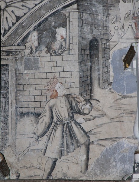 Sanctuary, S wall mural - Nave, sanctuary murals & cloister