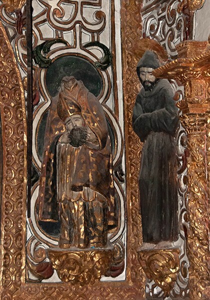 Sotocoro relief, St. Dionisio & Dominican monk - Choir Loft & Sotocoro
