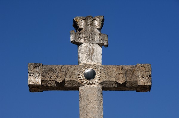 San Felipe de los Alzati, San Felipe, atrial cross, front - Michoacán