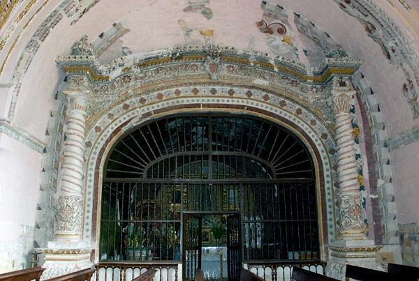 San Juan Bautista, baptistry portal - Coixtlahuaca, Oaxaca