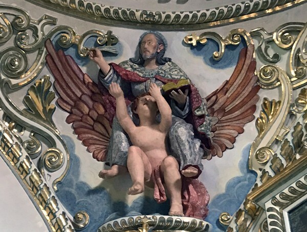 Friar's chapel, cupola pendentive, St. Matthew Evangelist - Convento