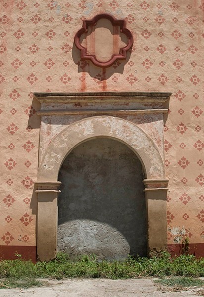 San Diego, façade portal (walled-up) - Venado, San Luis Potosí
