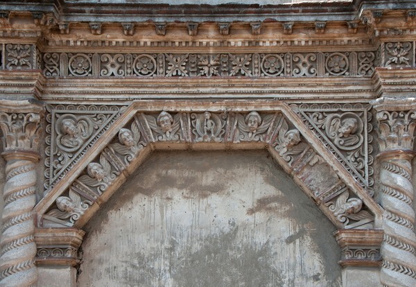 Lateral portal, detail - Façade, lateral portal & sacristy door