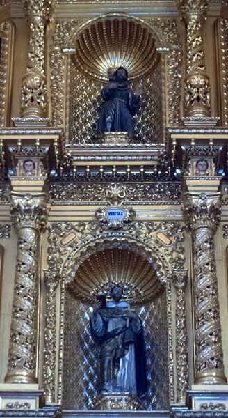 High altar, central tiers, SS Dominic & Francis - Santo Domingo