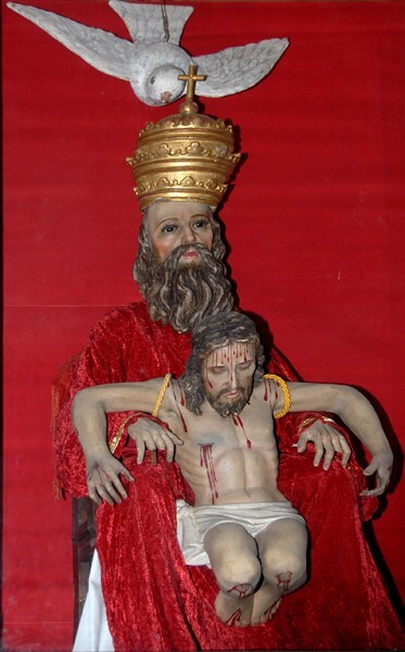 San Gervasio, nave statue, Compassio Patris - Valladolid, Yucatán