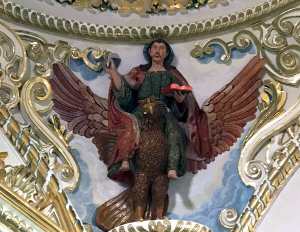 Friar's chapel, cupola pendentive, St. John Evangelist - Convento