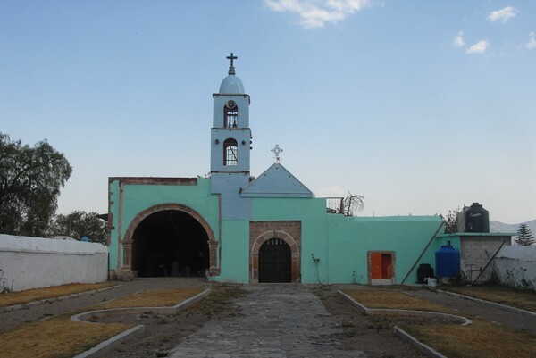 San Pedro La Paz, Hidalgo, San Pedro Apóstol, façade & capilla abier - San Pedro La Paz, Hidalgo
