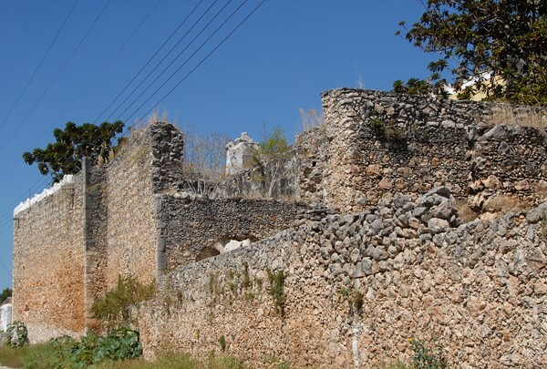 San Agustín, church walls - Tihosuco, Quintana Roo