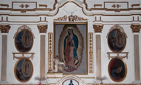 Santa María de La Natividad, right transept La Guadalupe altar - Atlixco, Puebla