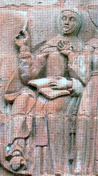 Guadalupe, Zacatecas, Nuestra Señora de Guadalupe, portal detail - María de Ágreda (Mary of Jesus of Ágreda)