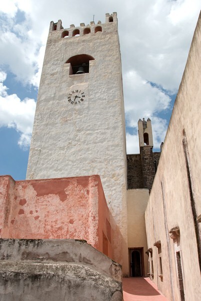 Moorish bell-tower - San Nicolás de Tolentino, façade, bell-tower, portería & nave