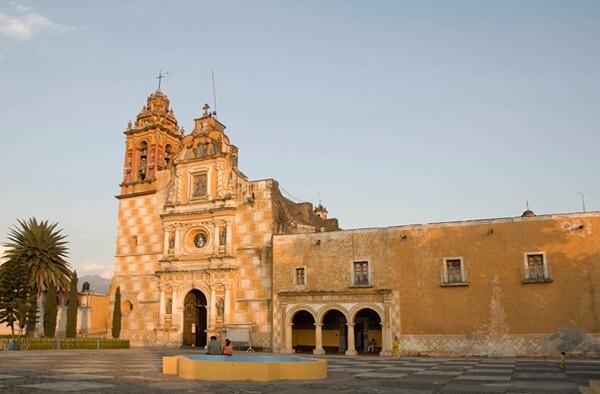 La Purísima Concepción, façade, bell-tower & porte - Ozumba, México