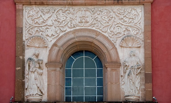 Façade, choir loft window - La Guadalupe (formerly San Francisco)