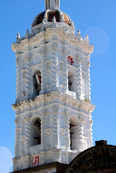 San Dionisio, bell-tower - Yauhquemehcan, Tlaxcala