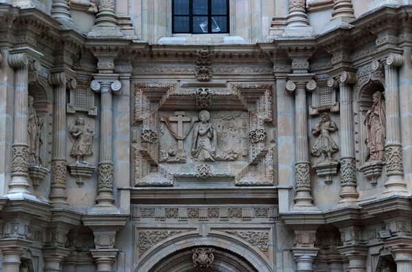 Façade & second story central relief, Our Lady of Solitude - La Soledad