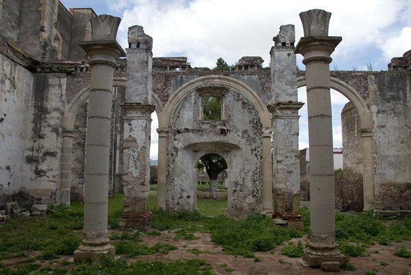 Capilla abierta, pillars - Façade, portería, atrial cross, lateral portal & capilla abierta