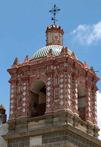 Tlacolula, La Asunción, bell-tower - Tlacolula, Oaxaca