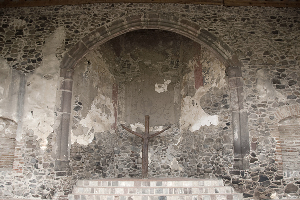 La Concepción Pursíma, portería, capilla abierta - Santa María Atlihuetzía (ruins), Tlaxcala