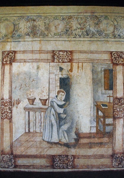 Return of a Book of Psalms to St. Anthony - Upper cloister walk murals