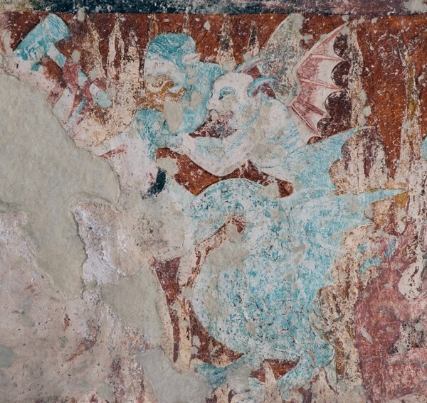 S wall mural - San Nicolás de Tolentino, capilla abierta & murals