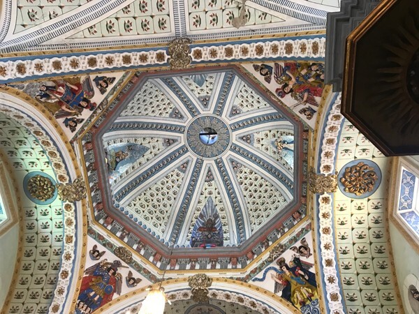 Santa María, cupola - Santa María Atlihuetzía, Tlaxcala