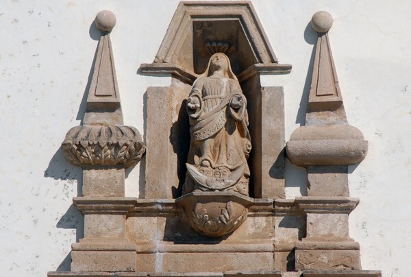 Santa María, façade gable niche, Virgin Immaculate - Santa María del Oro, Nyarit