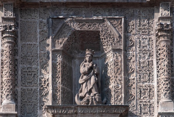 Façade, top tier, Our Lady of Solitude - La Soledad