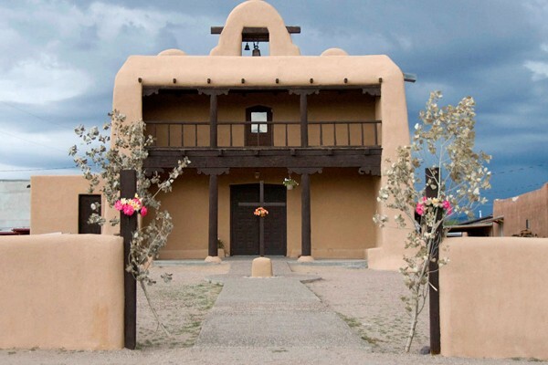 San Buenaventura, façade - Cochiti Pueblo, New Mexico