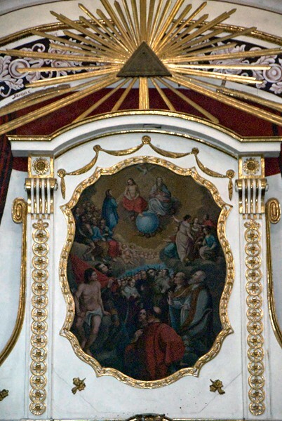 Santa María de La Natividad, right transept Guadalupe altar - Atlixco, Puebla