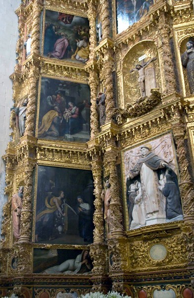 First-third tier paintings (left) - High Altar & Chancel Arch