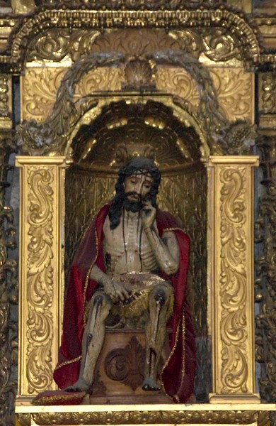 San Bernardino de Sena, N nave wall, Passion retablo, Ecce Homo - Xochimilco, México