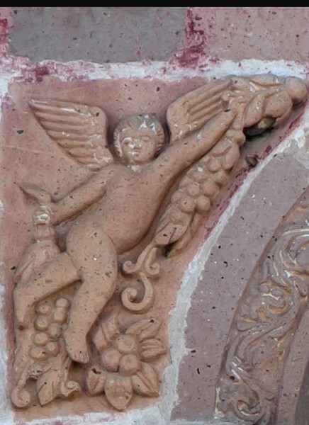 Choir loft window relief (left) - San Jerónimo