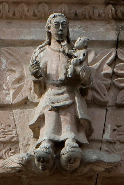 Casa de Cultura, balcony window sculpture, St. Joseph - San Juan de los Lagos, Jalisco