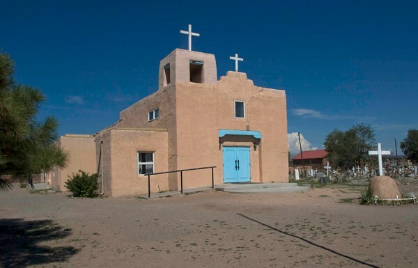 Santa Clara (remodeled), façade - Santa Clara, New Mexico