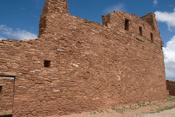 San Gregorio, mission walls - Abo, New Mexico