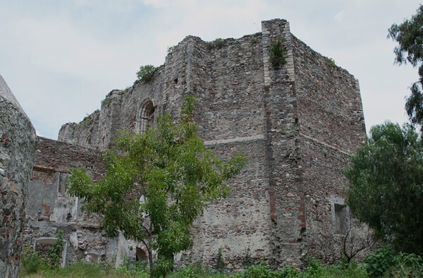 San Francisco, apse - San Francisco Totimehuacán (ruins), Puebla