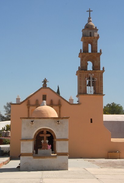 Santa María, façade & atrio posa - Santa María Xigui, Hidalgo