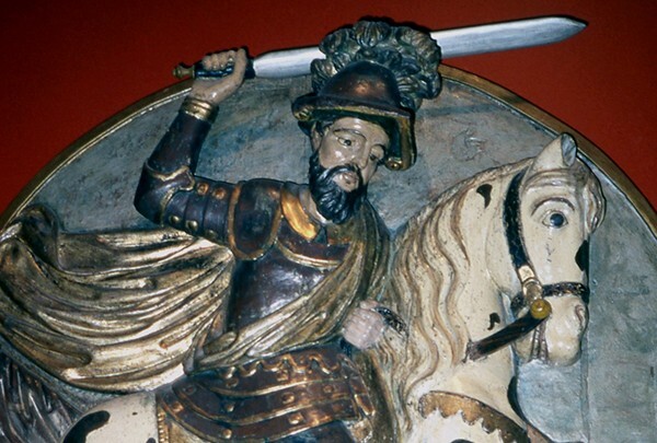 Santiago Matamoros, detail - Museo Franz Meyer (ex Convento de San Juan de Dios)