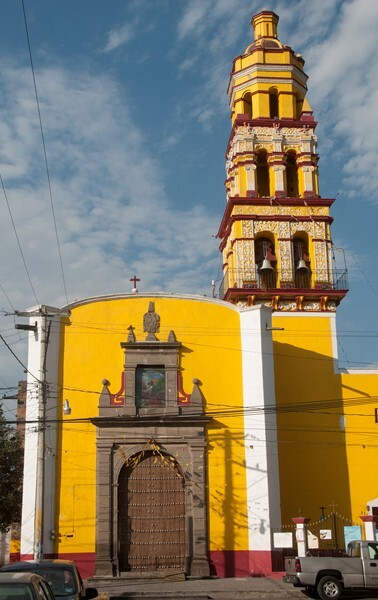 Jesús Nazareno Tlaltempan, façade & bell-tower - Jesús Nazareno
