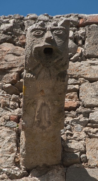 Nuestra Señora de Belén, exterior nave gargoyle - Atzitzimititlán, Tlaxcala