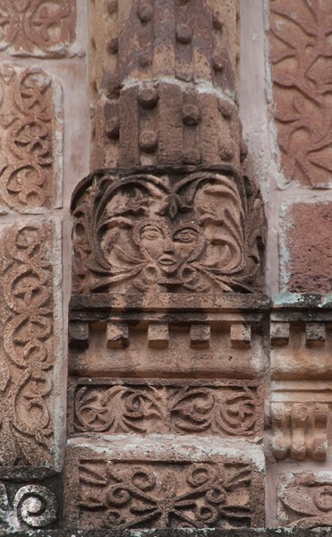 Second tier column (near right) - Façade