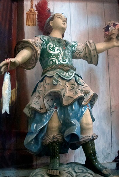 St. Raphael Archangel - Nave & sotocoro altars, statuary & pulpit