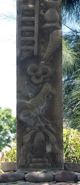 Nuestra Señora de Loreto, atrial cross, shaft detail - Zumpango, México