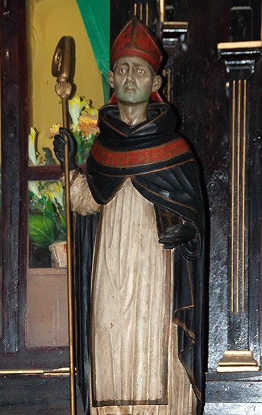 Chiapa de Corzo, Chiapas, Santo Domingo, nave statue, St. Augustine - Chiapas