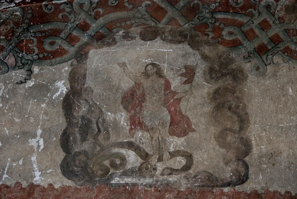 Refectory mural, Resurrection - San Mateo