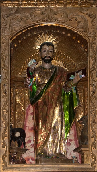 San Lucas Evangelista, high altar, St. Luke - Quiaviní, Oaxaca