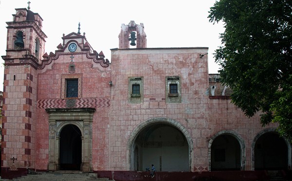 La Concepción, façade & capilla abierta - Zacualpan de Amilpas, Morelos