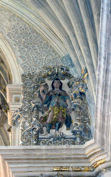 Chancel arch (upper right), St. Raphael - High Altar & Chancel Arch