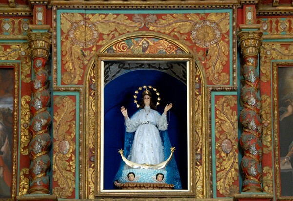 La Purísima Concepción, high altar, Virgin Immaculate - Mocochá, Yucatán